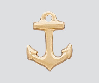 Gold Filled Charm Anchor 9x8.5mm - Pack of 1