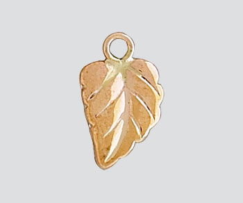 Gold Filled Charm Leaf 8.5x6mm - Pack of 1