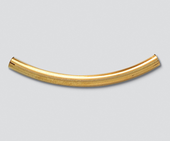 Gold Filled Curved Tube 3x40mm - Pack of 1