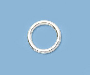 Sterling Silver Jump Ring, Round - 6mm, 18-gauge (10 Pieces)