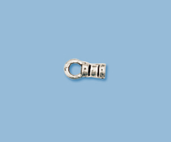 Sterling Silver Fancy End Cap 3mm - Pack of 2