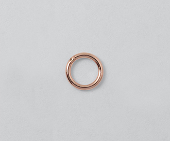 Rose Gold Filled Jump Rings Closed (.030) 20ga 5mm - Pack of 10