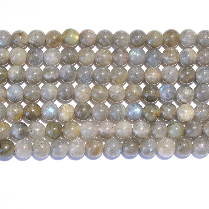 Labradorite 8mm Round Large Hole Beads - 8 Inch Strand: Wire Jewelry, Wire  Wrap Tutorials