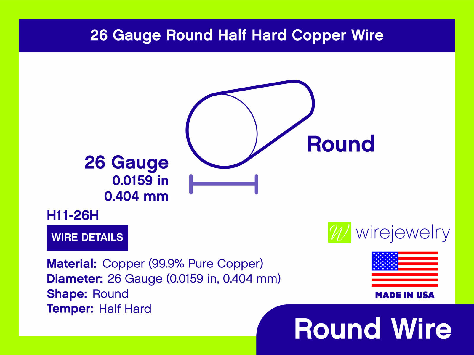 26 Gauge Round Half Hard Copper Wire: Wire Jewelry, Wire Wrap Tutorials