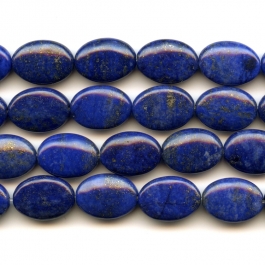 Lapis 10x14mm Oval Beads - 8 Inch Strand