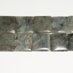 Labradorite  30mm Square Beads - 8 Inch Strand