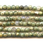 Rhyolite 4mm Round Beads - 8 Inch Strand