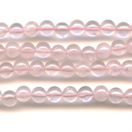 Rose Quartz 6mm Round Beads - 8 Inch Strand