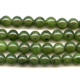 Jade 10mm Round Beads - 8 Inch Strand