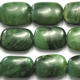 West African Jade 10x14 Rectangle 8 Inch Strand