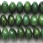 West African Jade 8mm Rondelle 8 Inch Strand