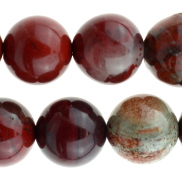 Apple Jasper 10mm Round 8 inch Strand