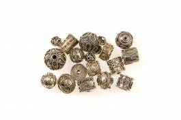 New Stock! Sterling Silver Bali Bead Assortment - 1 ounce Bag