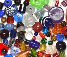 1 Full Kilo (2.2 lbs) Hand Crafted Glass Bead Assortment