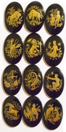 40X30 Zodiac Cameos - Set of 12