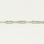 36 Inch Silver Filled Krinkle Chain .3MM with 3.83X1.5MM OD Link Pack of 1