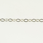 36 Inch Silver Filled Fancy Cable Chain .35MM with 4.09X2.88MM OD Link Pack of 1