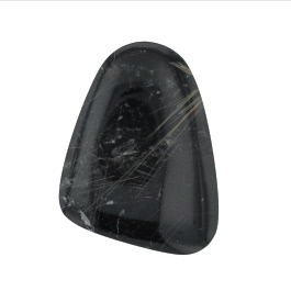 42X31mm Rutilated Quartz On Black Agate