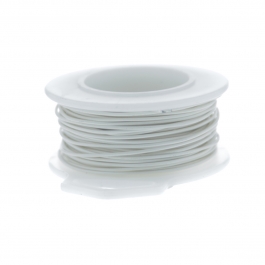 28 Gauge Round Silver Plated Antique White Copper Craft Wire - 50 ft