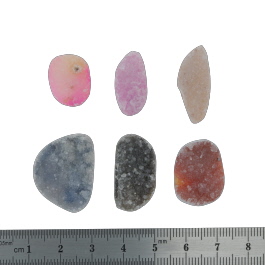 25x19 to 17x14mm Bezel Edge Druzy Set Of 6