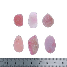 25x14 to 16x12mm Bezel Edge Druzy Set Of 6