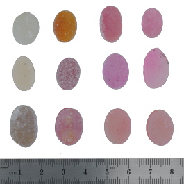 19x13 to 14x11mm Bezel Edge Druzy Set Of 12