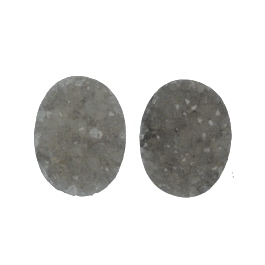 15x12mm Bezel Edge Druzy - Pair