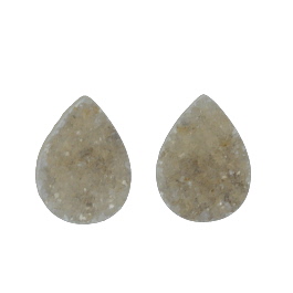 15x11mm Bezel Edge Druzy - Pair