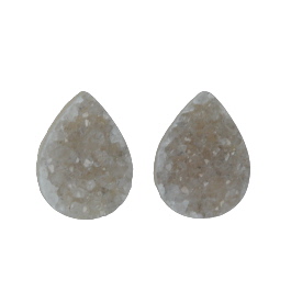 15x11mm Bezel Edge Druzy - Pair