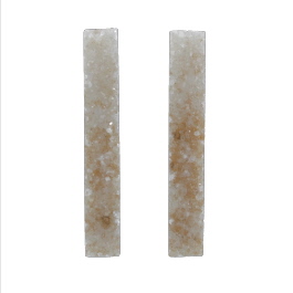 40x6mm Bezel Edge Druzy - Pair