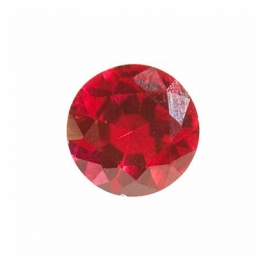 6mm Round Ruby Corundum - Pack of 2