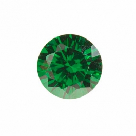 8mm Round Emerald Green CZ - Pack of 1