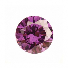 8mm Round Light Amethyst CZ - Pack of 1