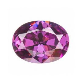 10x8mm Oval Light Amethyst CZ - Pack of 1