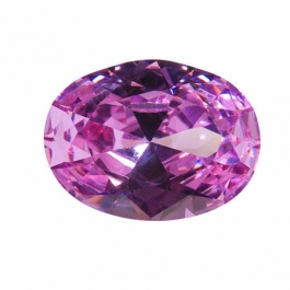 20x15mm Oval Lavender CZ - Pack of 1