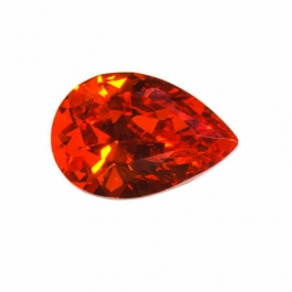 18X13mm Pear Red CZ - Pack of 1