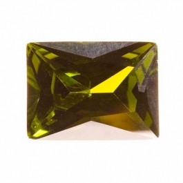 20X15mm Rectangle Olive CZ - Pack of 1