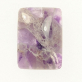 22x30mm Dog Teeth Amethyst Rectangle Cabochon - Pack of 1