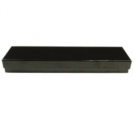 8 X 2 X 7/8 Inch Gloss Black Jewelry Box - Pack of 3