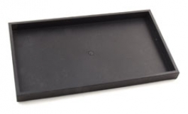 Large 1 Inch Black Plastic Sample Tray - Pack of 20