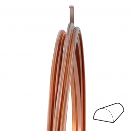 14 Gauge Half Round Dead Soft Copper Wire