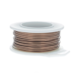 22 Gauge Round Antique Copper Enameled Craft Wire - 45 ft