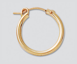 Gold Filled Hoops 2x18mm - Pack of 2