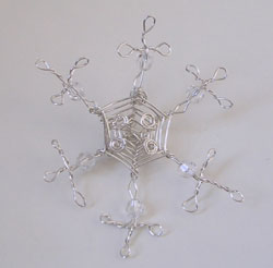 Crystal Spiral Snowflake Locket Instructions Step 14