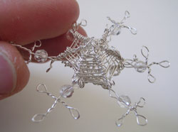 Crystal Spiral Snowflake Locket Instructions Step 25