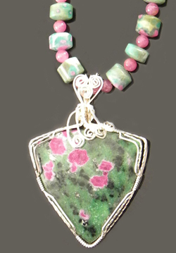 Ruby Zoisite Necklace