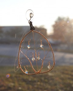 wire wrapped suncatcher