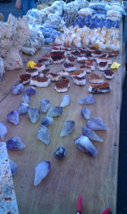 Amethyst and citrine at Tucson gem Shows