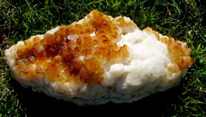 heat-treated citrine stalactite