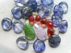 Fruit quartz beads